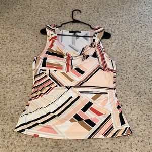 White House Black Market Tank Top was with Draped Neckline